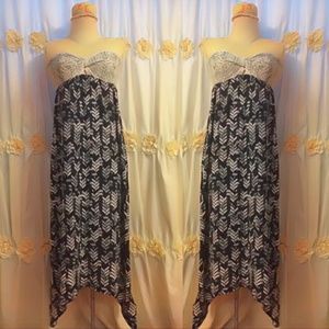 Roxy Strapless // Tribal Dress